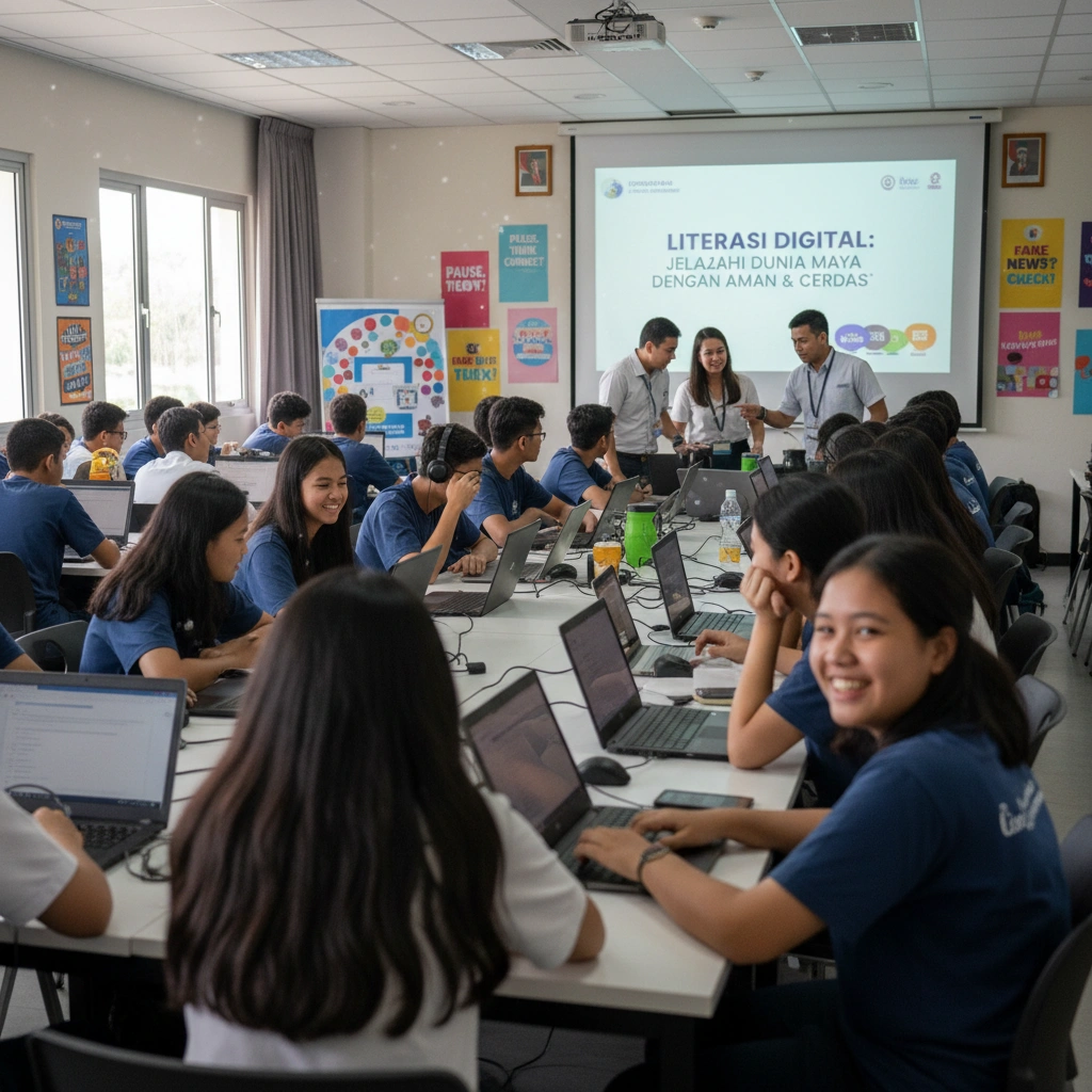 Implementasi Smart School, SMA Merdeka Indonesia Gunakan Pembelajaran Digital