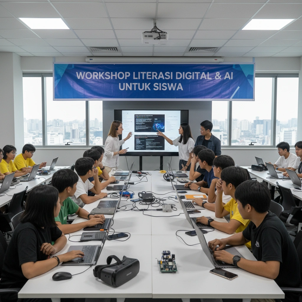 Implementasi Smart School, SMA Merdeka Indonesia Gunakan Pembelajaran Digital